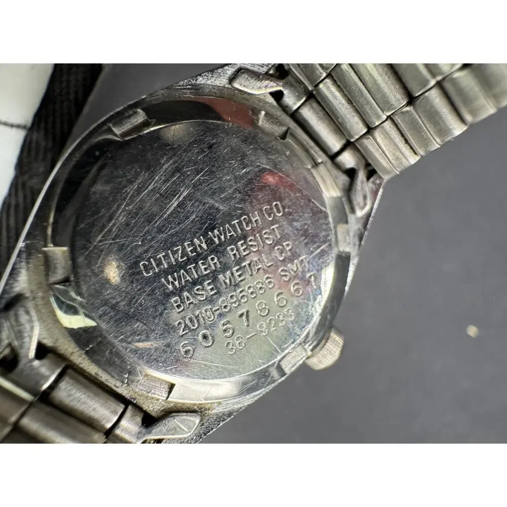 Citizen CQ Date Watch Women Gold Tone Face Stainless Steel Band 2010-895886